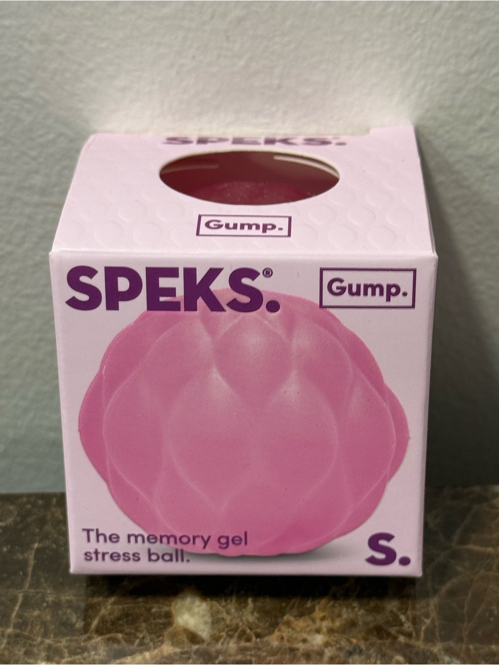 Speks Gump Pink Memory Gel Stress Ball - Pink